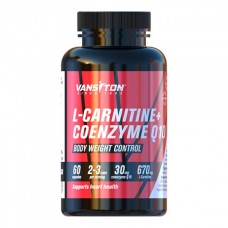 Vansiton L-Carnitine + Coenzyme Q10, 60 капсул Vansiton L-Carnitine + Coenzyme Q10, 60 капсул