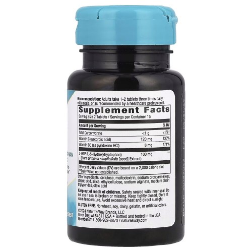 Nature's Way 5-HTP 100 mg, 30 таблеток CN16110 Nature's Way Nature's Way 5-HTP 100 mg, 30 таблеток CN16110 Nature's Way