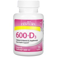 21st Century Calcium 600 mg, 75 каплет