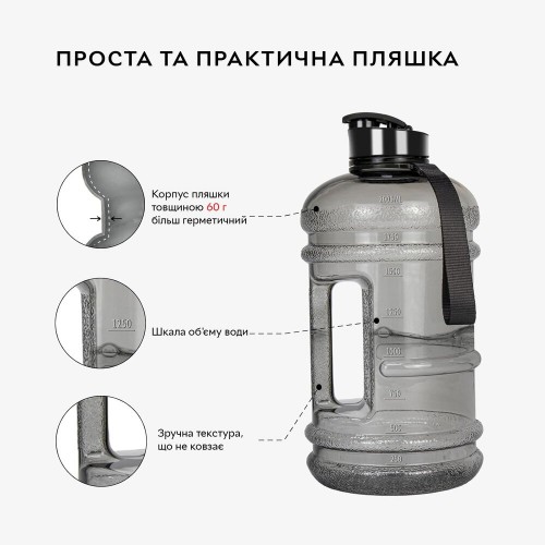 IronFlex Gallon Hydrator 2.2 л, Blue CN11396 IronFlex IronFlex Gallon Hydrator 2.2 л, Blue CN11396 IronFlex