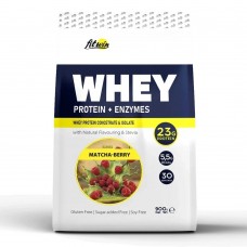 FitWin Whey Protein + Enzymes, 900 грамм - Матча-малина FitWin Whey Protein + Enzymes, 900 грамм - Матча-малина