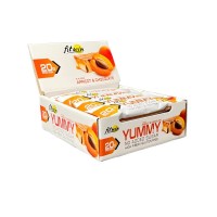 FitWin YUMMY Bar 36% no added sugar, 12*55 грам - Шоколад-абрикос FitWin YUMMY Bar 36% no added sugar, 12*55 грам - Шоколад-абрикос