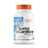 Doctor's Best Acetyl-L-Carnitine 500 mg, 120 капсул Doctor's Best Acetyl-L-Carnitine 500 mg, 120 капсул