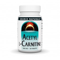 Source Naturals Acetyl L-Carnitine 500 mg, 30 таблеток Source Naturals Acetyl L-Carnitine 500 mg, 30 таблеток