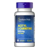 Puritan's Pride Acetyl L-Carnitine 500 mg, 60 капсул Puritan's Pride Acetyl L-Carnitine 500 mg, 60 капсул