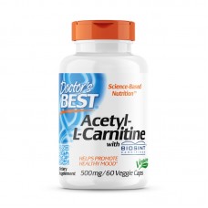 Doctor's Best Acetyl-L-Carnitine 500 mg, 60 капсул Doctor's Best Acetyl-L-Carnitine 500 mg, 60 капсул