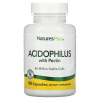 Ацидофіл Natures Plus Acidophilus with Pectin, 90 капсул з пектином Ацидофіл Natures Plus Acidophilus with Pectin, 90 капсул з пектином