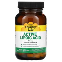 Country Life Active Lipoic Acid 300 mg, 60 таблеток Country Life Active Lipoic Acid 300 mg, 60 таблеток