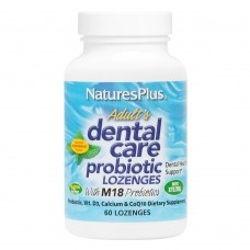 Natures Plus Adults Dental Care Probiotic, 60 леденцов Natures Plus Adults Dental Care Probiotic, 60 леденцов