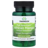 Swanson African Mango 400 mg Full Spectrum, 60 капсул Swanson African Mango 400 mg Full Spectrum, 60 капсул