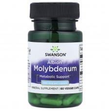 Swanson Albion Molybdenum 400 mcg, 60 вегакапсул Swanson Albion Molybdenum 400 mcg, 60 вегакапсул