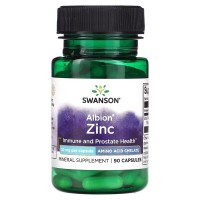 Swanson Zinc Chelated 30 mg, 90 капсул Swanson Zinc Chelated 30 mg, 90 капсул