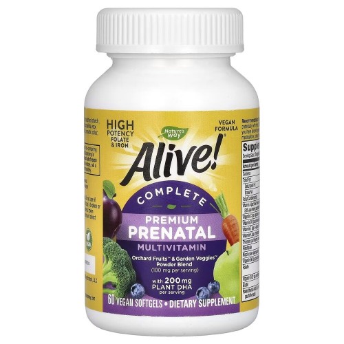 Nature's Way Alive! Premium Prenatal, 60 капсул CN16245 Nature's Way Nature's Way Alive! Premium Prenatal, 60 капсул CN16245 Nature's Way