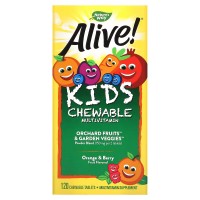 Nature's Way Alive! Kids Chewable Multivitamin, 120 жувальних таблеток - Апельсин-ягоди
