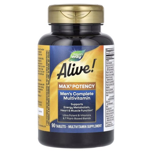 Nature's Way Alive! Max3 Potency Men's, 90 таблеток CN16123 Nature's Way Nature's Way Alive! Max3 Potency Men's, 90 таблеток CN16123 Nature's Way