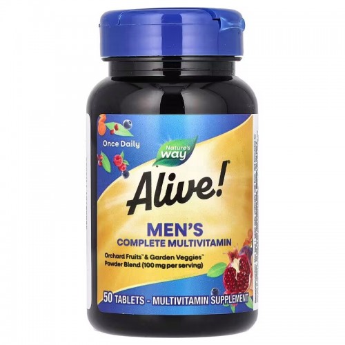 Nature's Way Alive! Men's Complete Multivitamin, 50 таблеток CN14145 Nature's Way Nature's Way Alive! Men's Complete Multivitamin, 50 таблеток CN14145 Nature's Way