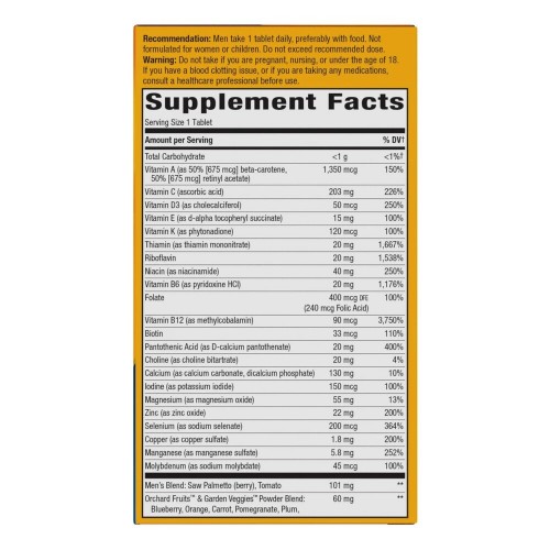 Nature's Way Alive! Once Daily Men's 50+ Ultra Potency, 60 таблеток CN12293 Nature's Way Nature's Way Alive! Once Daily Men's 50+ Ultra Potency, 60 таблеток CN12293 Nature's Way