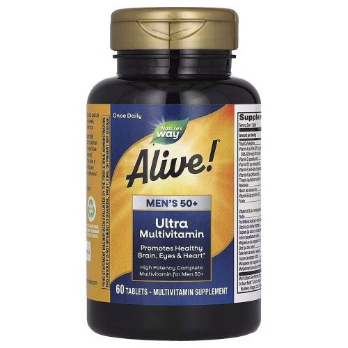 Nature's Way Alive! Once Daily Men's 50+ Ultra Potency, 60 таблеток CN12293 Nature's Way Nature's Way Alive! Once Daily Men's 50+ Ultra Potency, 60 таблеток CN12293 Nature's Way