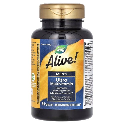 Nature's Way Alive! Once Daily Men's Ultra Potency, 60 таблеток CN12294 Nature's Way Nature's Way Alive! Once Daily Men's Ultra Potency, 60 таблеток CN12294 Nature's Way