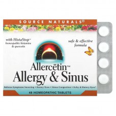 Source Naturals Allercetin Allergy & Sinus, 48 таблеток