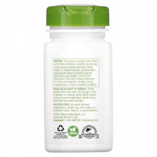 Nature's Way Aloe Latex With Fennel, 100 вегакапсул CN12302 Nature's Way Nature's Way Aloe Latex With Fennel, 100 вегакапсул CN12302 Nature's Way