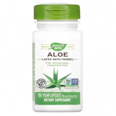 Nature's Way Aloe Latex With Fennel, 100 вегакапсул Nature's Way Aloe Latex With Fennel, 100 вегакапсул