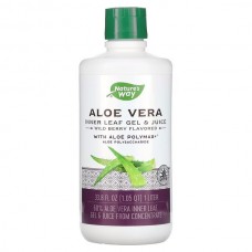 Nature's Way Aloe Vera Leaf Gel and Juice, 1 л - Лісова ягода Nature's Way Aloe Vera Leaf Gel and Juice, 1 л - Лісова ягода