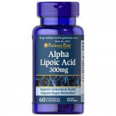 Puritan's Pride Alpha Lipoic Acid 300 mg, 60 капсул