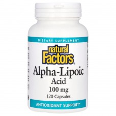 Natural Factors Alpha-Lipoic Acid 100 mg, 120 капсул Natural Factors Alpha-Lipoic Acid 100 mg, 120 капсул