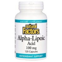 Natural Factors Alpha-Lipoic Acid 200 mg, 120 капсул Natural Factors Alpha-Lipoic Acid 200 mg, 120 капсул