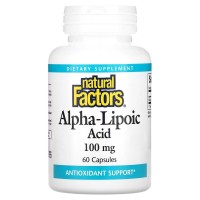 Natural Factors Alpha-Lipoic Acid 100 mg, 60 капсул Natural Factors Alpha-Lipoic Acid 100 mg, 60 капсул
