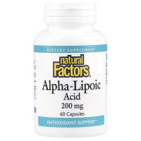 Natural Factors Alpha-Lipoic Acid 200 mg, 60 капсул