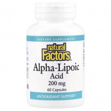Natural Factors Alpha-Lipoic Acid 200 mg, 60 капсул