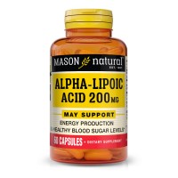 Mason Natural Alpha-Lipoic Acid 200 mg, 60 капсул Mason Natural Alpha-Lipoic Acid 200 mg, 60 капсул
