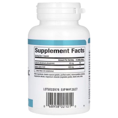 Natural Factors Alpha-Lipoic Acid 400 mg, 60 капсул CN16777 Natural Factors Natural Factors Alpha-Lipoic Acid 400 mg, 60 капсул CN16777 Natural Factors