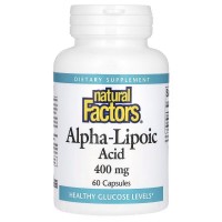 Natural Factors Alpha-Lipoic Acid 400 mg, 60 капсул Natural Factors Alpha-Lipoic Acid 400 mg, 60 капсул