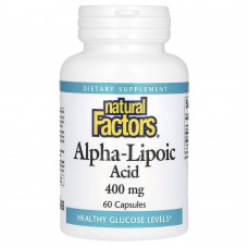 Natural Factors Alpha-Lipoic Acid 400 mg, 60 капсул