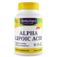 Healthy Origins Alpha Lipoic Acid 600 mg, 60 вегакапсул