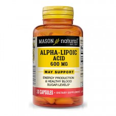 Mason Natural Alpha-Lipoic Acid 600 mg, 30 капсул Mason Natural Alpha-Lipoic Acid 600 mg, 30 капсул