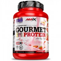 AMIX Gourmet Protein, 1 кг - Белый шоколад-клубника AMIX Gourmet Protein, 1 кг - Белый шоколад-клубника
