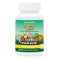 Natures Plus Animal Parade Children's Tummy Zume, 90 жувальних таблеток - Тропічні фрукти Natures Plus Animal Parade Children's Tummy Zume, 90 жувальних таблеток - Тропічні фрукти