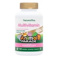 Natures Plus Animal Parade Gold, 120 жевательных таблеток - Арбуз Natures Plus Animal Parade Gold, 120 жевательных таблеток - Арбуз