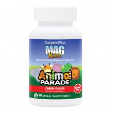 Natures Plus Animal Parade Mag Kidz Sugar Free, 90 жувальних таблеток - Вишня