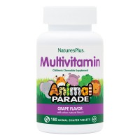 Natures Plus Animal Parade Children's Multivitamin, 180 жевательных таблеток - Виноград Natures Plus Animal Parade Children's Multivitamin, 180 жевательных таблеток - Виноград