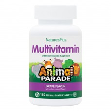 Natures Plus Animal Parade Children's Multivitamin, 180 жувальних таблеток - Виноград Natures Plus Animal Parade Children's Multivitamin, 180 жувальних таблеток - Виноград