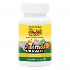 Natures Plus Animal Parade Omega 3-6-9 Junior, 90 капсул - Лимон