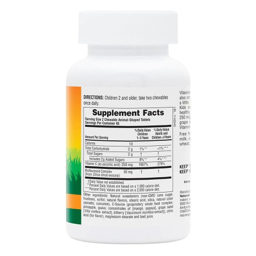 Natures Plus Animal Parade Vitamin C, 90 жувальних таблеток - Апельсин CN11820-1 Natures Plus Natures Plus Animal Parade Vitamin C, 90 жувальних таблеток - Апельсин CN11820-1 Natures Plus