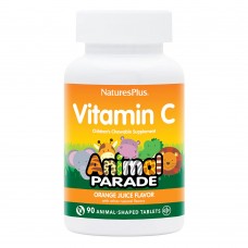 Natures Plus Animal Parade Vitamin C, 90 жувальних таблеток - Апельсин