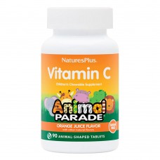 Natures Plus Animal Parade Vitamin C Sugar-Free, 90 жувальних таблеток - Апельсин