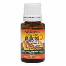 Natures Plus Animal Parade Vitamin D3 Liquid Drops, 10 мл - Апельсин